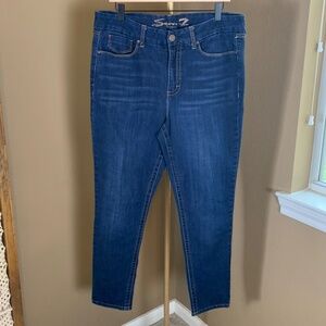 Seven7‎ Jeans Women’s Size 16 London Wash Mid-Rise Skinny Stretch Denim
